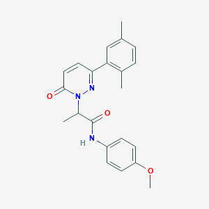 2-[3-(2,5-dimethylphenyl)-6-oxopyridazin-1(6H)-yl]-N-(4-methoxyphenyl)propanamide