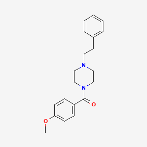 (4-METHOXYPHENYL)(4-PHENETHYLPIPERAZINO)METHANONE