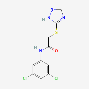 molecular formula C10H8Cl2N4OS B5041610 N-(3,5-dichlorophenyl)-2-(4H-1,2,4-triazol-3-ylthio)acetamide 