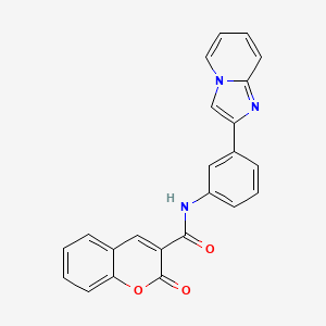 molecular formula C23H15N3O3 B5041642 N-(3-(imidazo[1,2-a]pyridin-2-yl)phenyl)-2-oxo-2H-chromene-3-carboxamide 