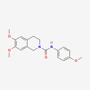 molecular formula C19H22N2O4 B5041651 6,7-dimethoxy-N-(4-methoxyphenyl)-3,4-dihydro-2(1H)-isoquinolinecarboxamide 