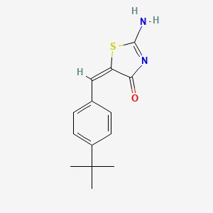 molecular formula C14H16N2OS B5041672 5-(4-tert-butylbenzylidene)-2-imino-1,3-thiazolidin-4-one 