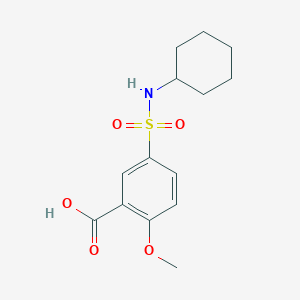 5-(Cyclohexylsulfamoyl)-2-methoxybenzoic acid