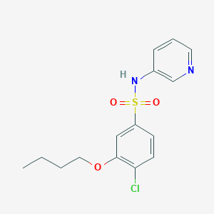 [(3-Butoxy-4-chlorophenyl)sulfonyl]-3-pyridylamine