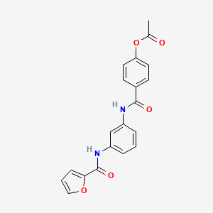 [4-[[3-(furan-2-carbonylamino)phenyl]carbamoyl]phenyl] acetate