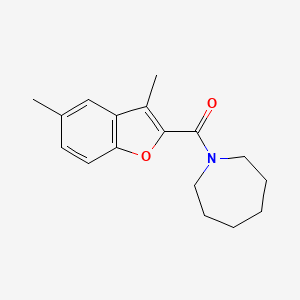 molecular formula C17H21NO2 B5041791 1-[(3,5-dimethyl-1-benzofuran-2-yl)carbonyl]azepane 