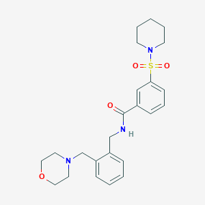 N-({2-[(MORPHOLIN-4-YL)METHYL]PHENYL}METHYL)-3-(PIPERIDINE-1-SULFONYL)BENZAMIDE