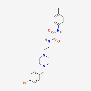 N-[2-[4-[(4-bromophenyl)methyl]piperazin-1-yl]ethyl]-N'-(4-methylphenyl)oxamide