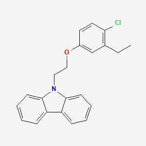 molecular formula C22H20ClNO B5041817 9-[2-(4-Chloro-3-ethylphenoxy)ethyl]carbazole 