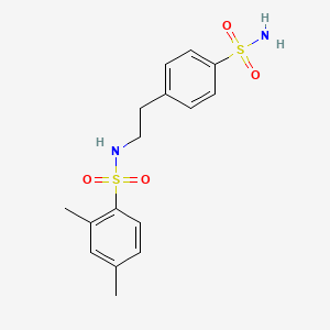 2,4-dimethyl-N-[2-(4-sulfamoylphenyl)ethyl]benzenesulfonamide