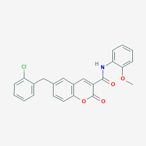 6-(2-chlorobenzyl)-N-(2-methoxyphenyl)-2-oxo-2H-chromene-3-carboxamide