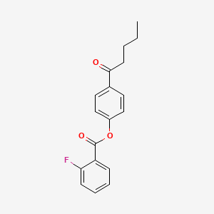 4-pentanoylphenyl 2-fluorobenzoate