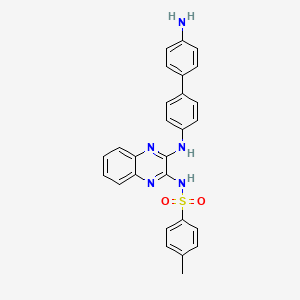 N-[3-[4-(4-aminophenyl)anilino]quinoxalin-2-yl]-4-methylbenzenesulfonamide