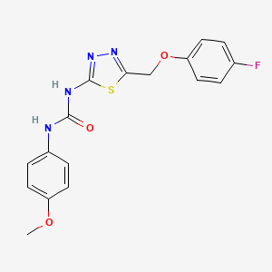 1-{5-[(4-Fluorophenoxy)methyl]-1,3,4-thiadiazol-2-yl}-3-(4-methoxyphenyl)urea