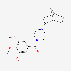 [4-(Bicyclo[2.2.1]hept-2-yl)piperazin-1-yl](3,4,5-trimethoxyphenyl)methanone