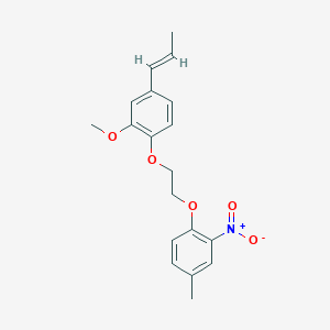 1-[2-[2-methoxy-4-[(E)-prop-1-enyl]phenoxy]ethoxy]-4-methyl-2-nitrobenzene