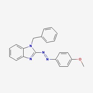 molecular formula C21H18N4O B5041948 (1-Benzylbenzimidazol-2-yl)-(4-methoxyphenyl)diazene 