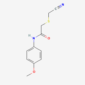 molecular formula C11H12N2O2S B5041974 2-(cyanomethylsulfanyl)-N-(4-methoxyphenyl)acetamide 