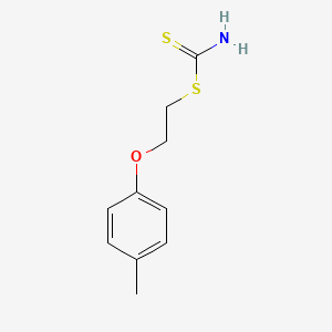 molecular formula C10H13NOS2 B5041982 2-(4-Methylphenoxy)ethyl carbamodithioate 