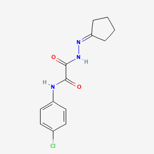 molecular formula C13H14ClN3O2 B5041992 N-(4-chlorophenyl)-2-(2-cyclopentylidenehydrazino)-2-oxoacetamide 