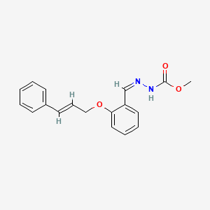 methyl 2-{2-[(3-phenyl-2-propen-1-yl)oxy]benzylidene}hydrazinecarboxylate