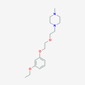 molecular formula C17H28N2O3 B5042012 1-[2-[2-(3-ethoxyphenoxy)ethoxy]ethyl]-4-methylpiperazine 