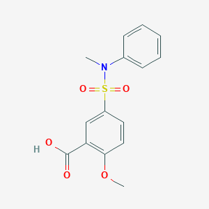 2-methoxy-5-{[methyl(phenyl)amino]sulfonyl}benzoic acid