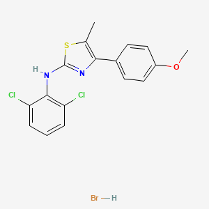 N-(2,6-dichlorophenyl)-4-(4-methoxyphenyl)-5-methyl-1,3-thiazol-2-amine hydrobromide