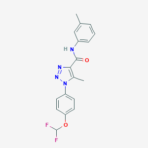 1-[4-(difluoromethoxy)phenyl]-5-methyl-N-(3-methylphenyl)-1H-1,2,3-triazole-4-carboxamide