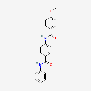 molecular formula C21H18N2O3 B5042087 N-[4-(anilinocarbonyl)phenyl]-4-methoxybenzamide 