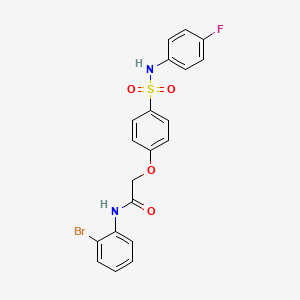 molecular formula C20H16BrFN2O4S B5042093 N-(2-bromophenyl)-2-[4-[(4-fluorophenyl)sulfamoyl]phenoxy]acetamide 