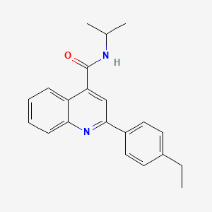 2-(4-ethylphenyl)-N-(propan-2-yl)quinoline-4-carboxamide