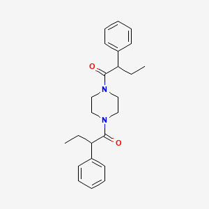 2-phenyl-1-[4-(2-phenylbutanoyl)piperazin-1-yl]butan-1-one