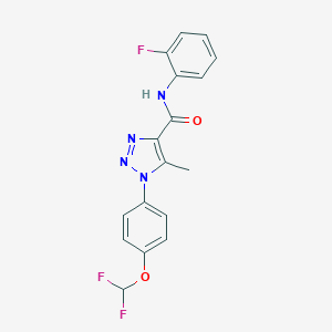 1-[4-(difluoromethoxy)phenyl]-N-(2-fluorophenyl)-5-methyl-1H-1,2,3-triazole-4-carboxamide