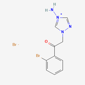 molecular formula C10H10Br2N4O B5042130 2-(4-Amino-1,2,4-triazol-4-ium-1-yl)-1-(2-bromophenyl)ethanone;bromide 