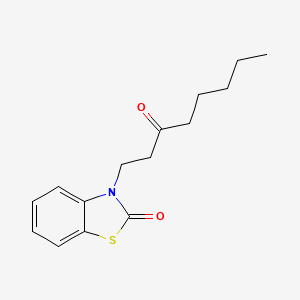 molecular formula C15H19NO2S B5042142 3-(3-oxooctyl)-1,3-benzothiazol-2(3H)-one 