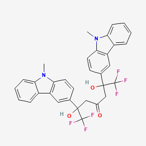 1,1,1,7,7,7-Hexafluoro-2,6-dihydroxy-2,6-bis(9-methylcarbazol-3-yl)heptan-4-one