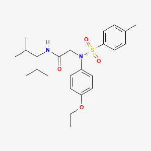 N-(2,4-dimethylpentan-3-yl)-2-(4-ethoxy-N-(4-methylphenyl)sulfonylanilino)acetamide