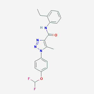 1-[4-(difluoromethoxy)phenyl]-N-(2-ethylphenyl)-5-methyl-1H-1,2,3-triazole-4-carboxamide