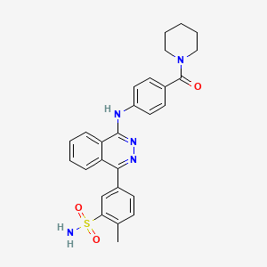 molecular formula C27H27N5O3S B5042211 2-Methyl-5-(4-{[4-(piperidin-1-ylcarbonyl)phenyl]amino}phthalazin-1-yl)benzenesulfonamide 