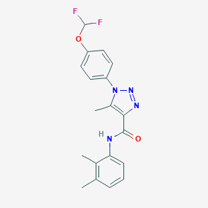 molecular formula C19H18F2N4O2 B504222 1-[4-(difluoromethoxy)phenyl]-N-(2,3-dimethylphenyl)-5-methyl-1H-1,2,3-triazole-4-carboxamide 