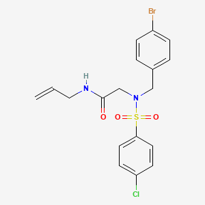 N~2~-(4-bromobenzyl)-N~2~-[(4-chlorophenyl)sulfonyl]-N-prop-2-en-1-ylglycinamide