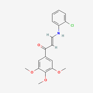 3-[(2-chlorophenyl)amino]-1-(3,4,5-trimethoxyphenyl)-2-propen-1-one