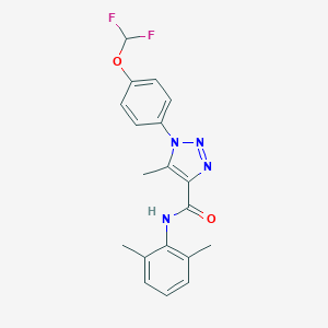 1-[4-(difluoromethoxy)phenyl]-N-(2,6-dimethylphenyl)-5-methyl-1H-1,2,3-triazole-4-carboxamide