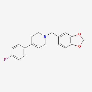 molecular formula C19H18FNO2 B5042299 1-(1,3-benzodioxol-5-ylmethyl)-4-(4-fluorophenyl)-1,2,3,6-tetrahydropyridine 