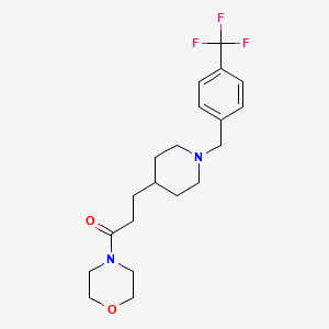 4-(3-{1-[4-(trifluoromethyl)benzyl]-4-piperidinyl}propanoyl)morpholine