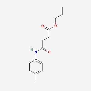 molecular formula C14H17NO3 B5042312 Prop-2-enyl 4-(4-methylanilino)-4-oxobutanoate 