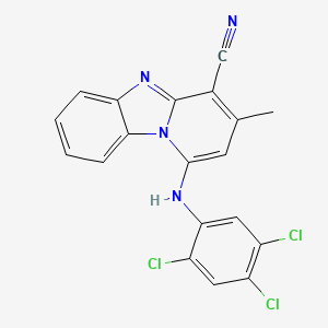 3-Methyl-1-(2,4,5-trichloroanilino)pyrido[1,2-a]benzimidazole-4-carbonitrile