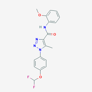 1-[4-(difluoromethoxy)phenyl]-N-(2-methoxyphenyl)-5-methyl-1H-1,2,3-triazole-4-carboxamide