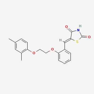 5-{2-[2-(2,4-dimethylphenoxy)ethoxy]benzylidene}-1,3-thiazolidine-2,4-dione